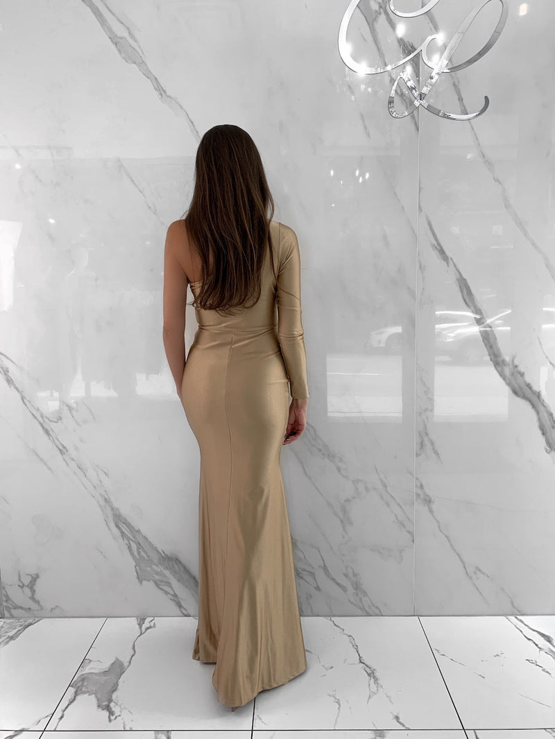 Johanna Dress, Women's Gold Dresses