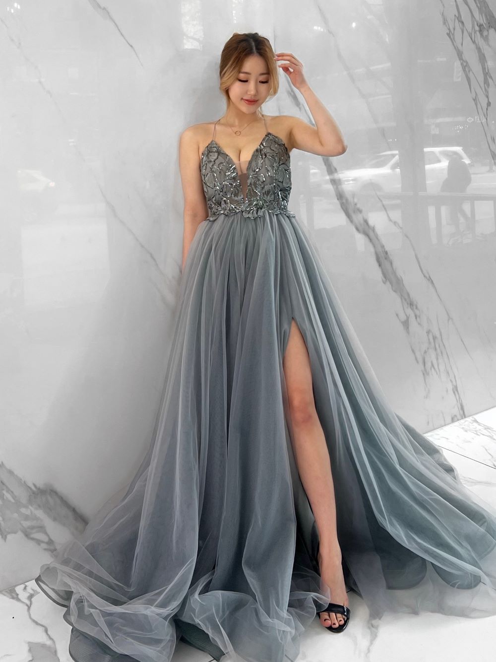 Just A Taste Dress, Women's Grey Dresses – CityLux Boutique