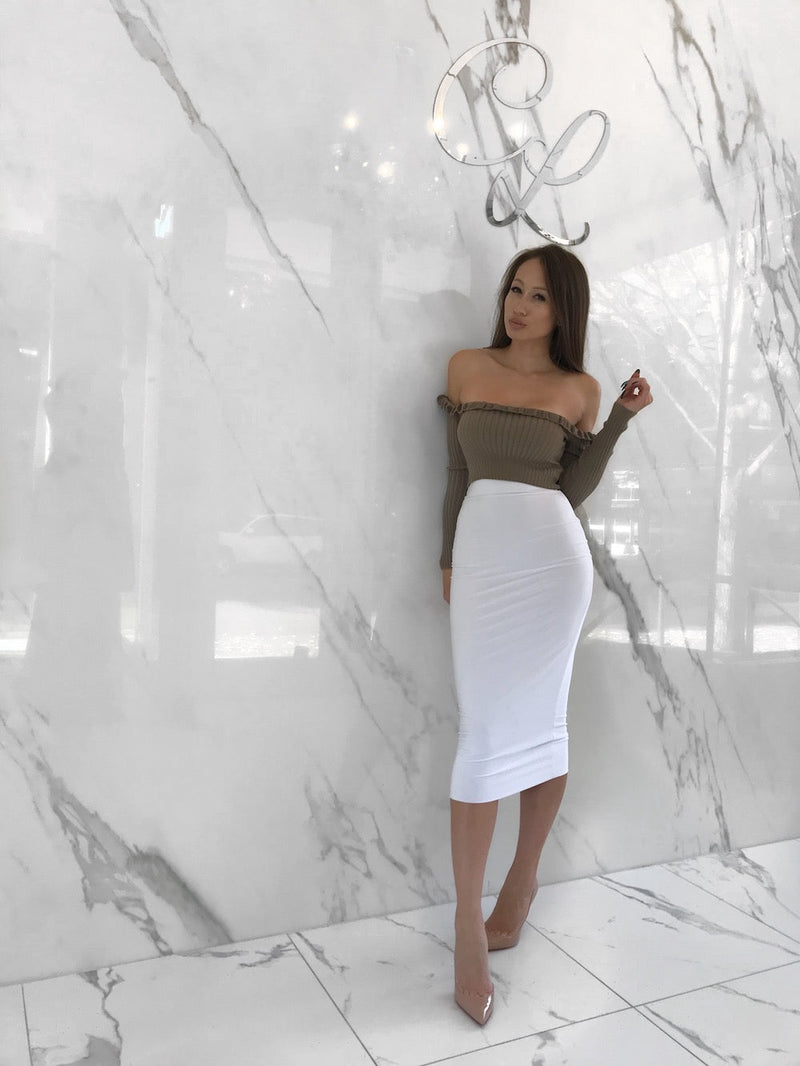Malikah Skirt, Women's White Skirts
