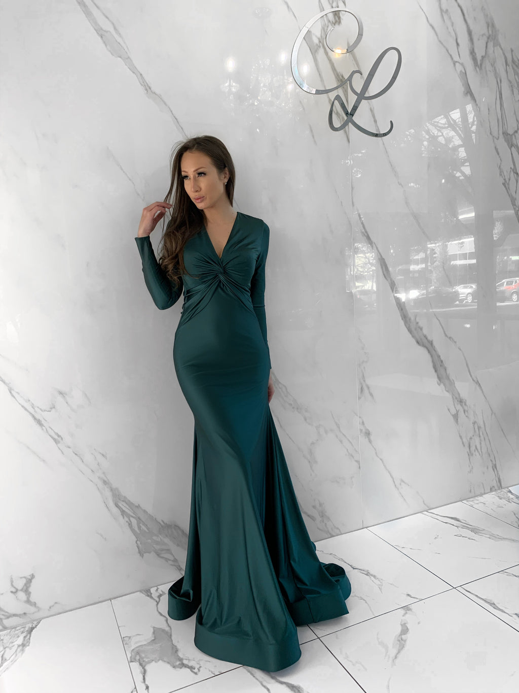 Octavia Dress, Women's Emerald Green Dresses CityLux Boutique