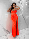 Out of Time Dress, Women's Neon Orange Dresses