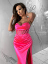 Out of Time Dress, Women's Neon Pink Dresses