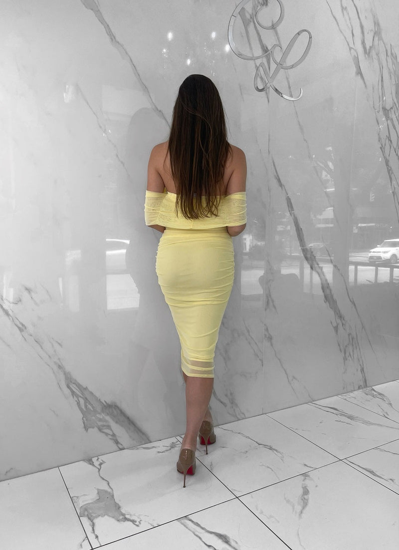 Pillow Talk Dress, Women's Baby Yellow Dresses