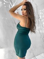 Selena Dress, Women's Hunter Green Dresses