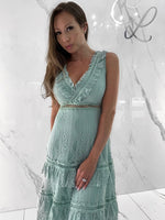 Simone Dress, Women's Sage Dresses