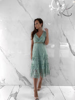 Simone Dress, Women's Sage Dresses