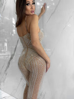 Smokeshow Jumpsuit, Women's Nude Jumpsuit