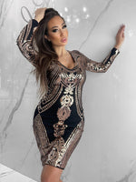 Star Studded Dress, Women's Bronze Dresses