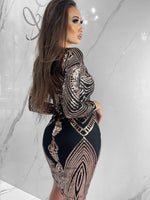 Star Studded Dress, Women's Bronze Dresses