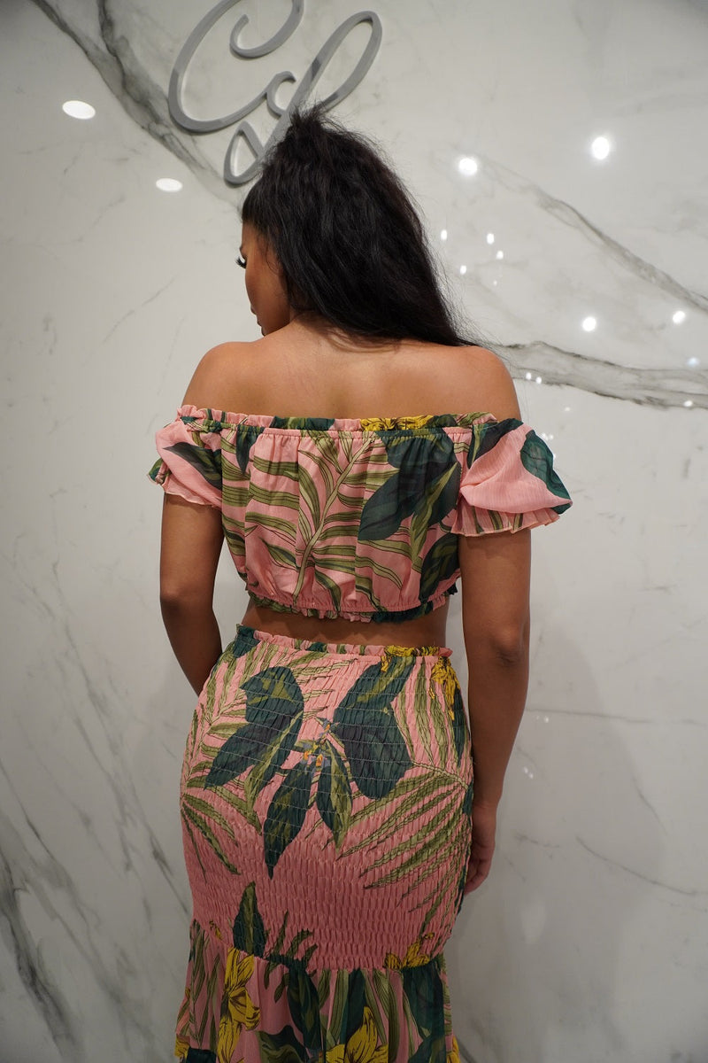 The Palms Two Piece, Women's Pink Two Piece
